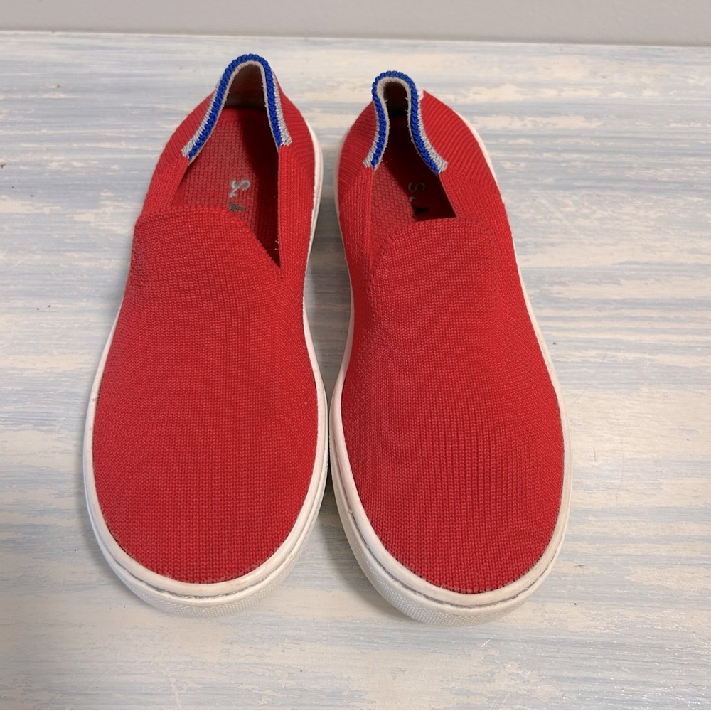 ROTHY’S The Sneaker Red white slip on casual sneaker shoe size 11